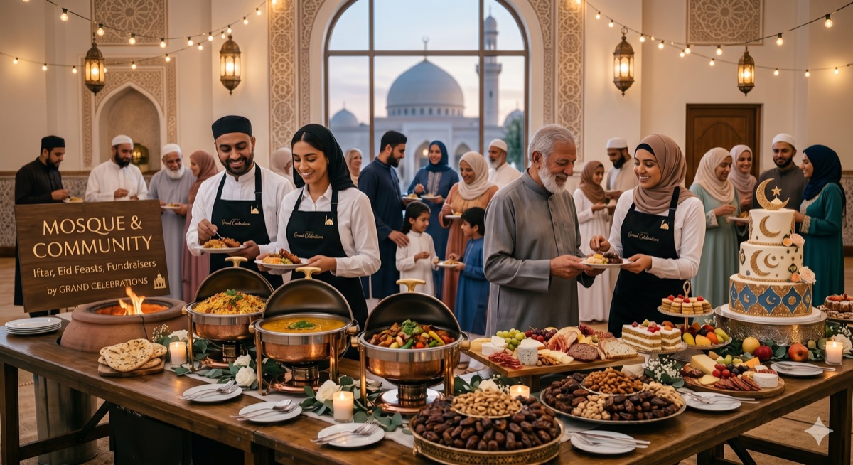 Halal community catering for mosque iftar, Eid feasts and fundraisers
